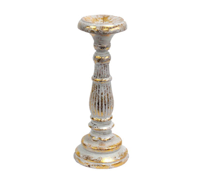 Artisan Candle Stand - White Gold