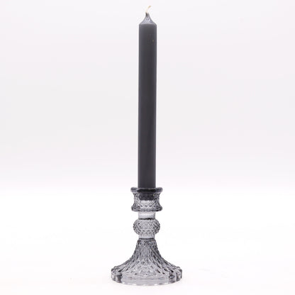 Vintage Candle Holder - Midnight Grey