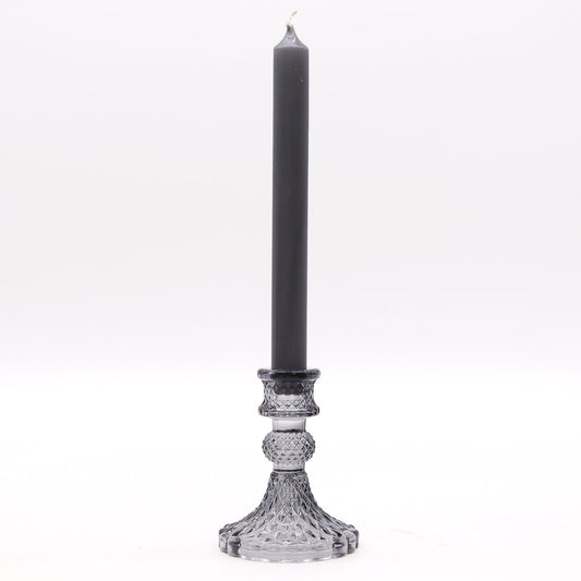 Vintage Candle Holder - Midnight Grey