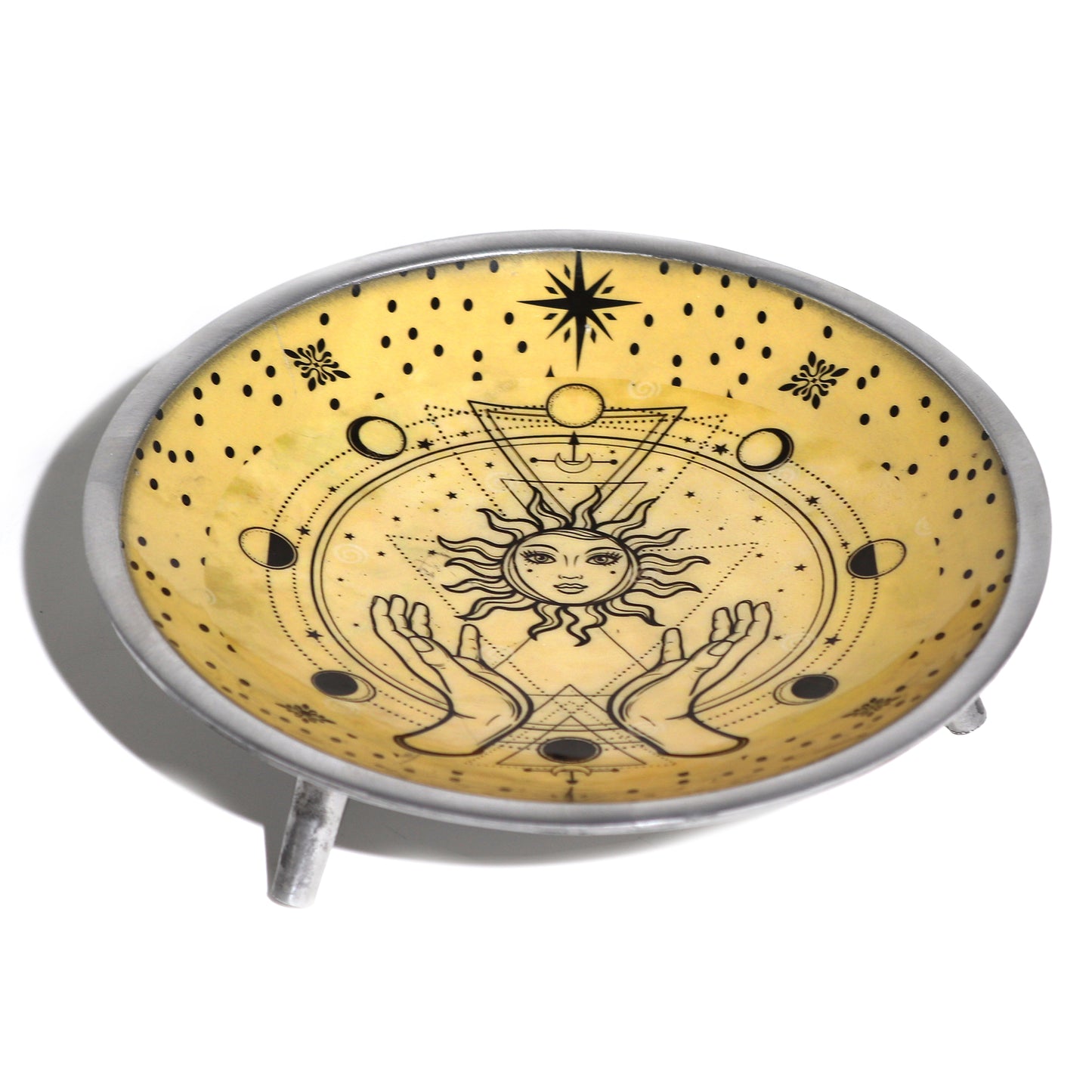 Enamelled Dish - Hands & Sun