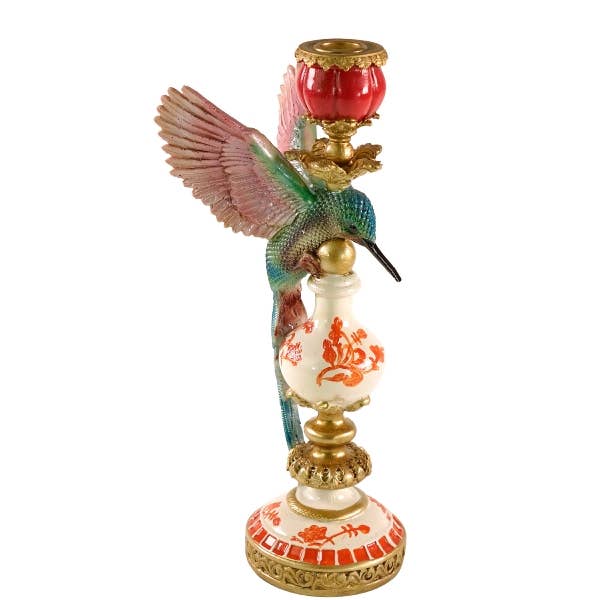Hummingbird candle holder