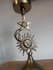 Antique Gold Celestial Candle Holder