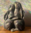 Rabbits Embracing Ornament.
