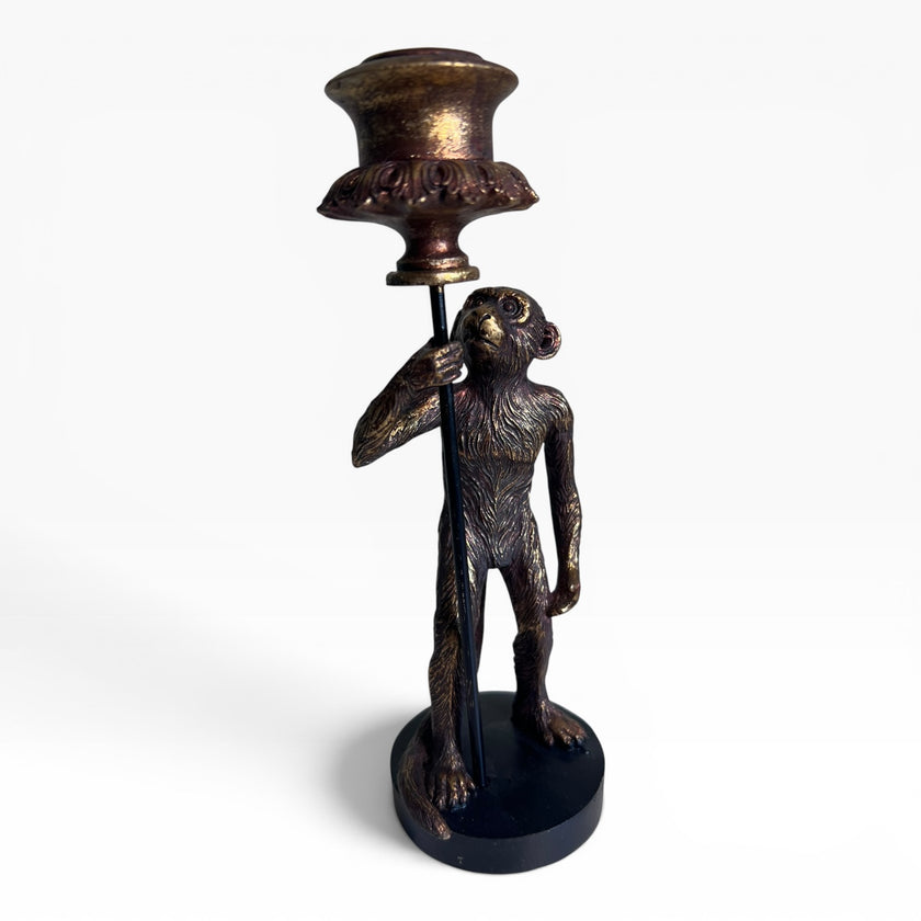 Monkey & Lantern Candle Holder