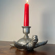 Silver Sea Turtle Candle Holder