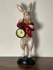 The White Rabbit Standing Clock - Red