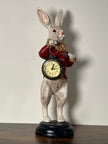 The White Rabbit Standing Clock - Red