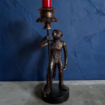Monkey & Lantern Candle Holder