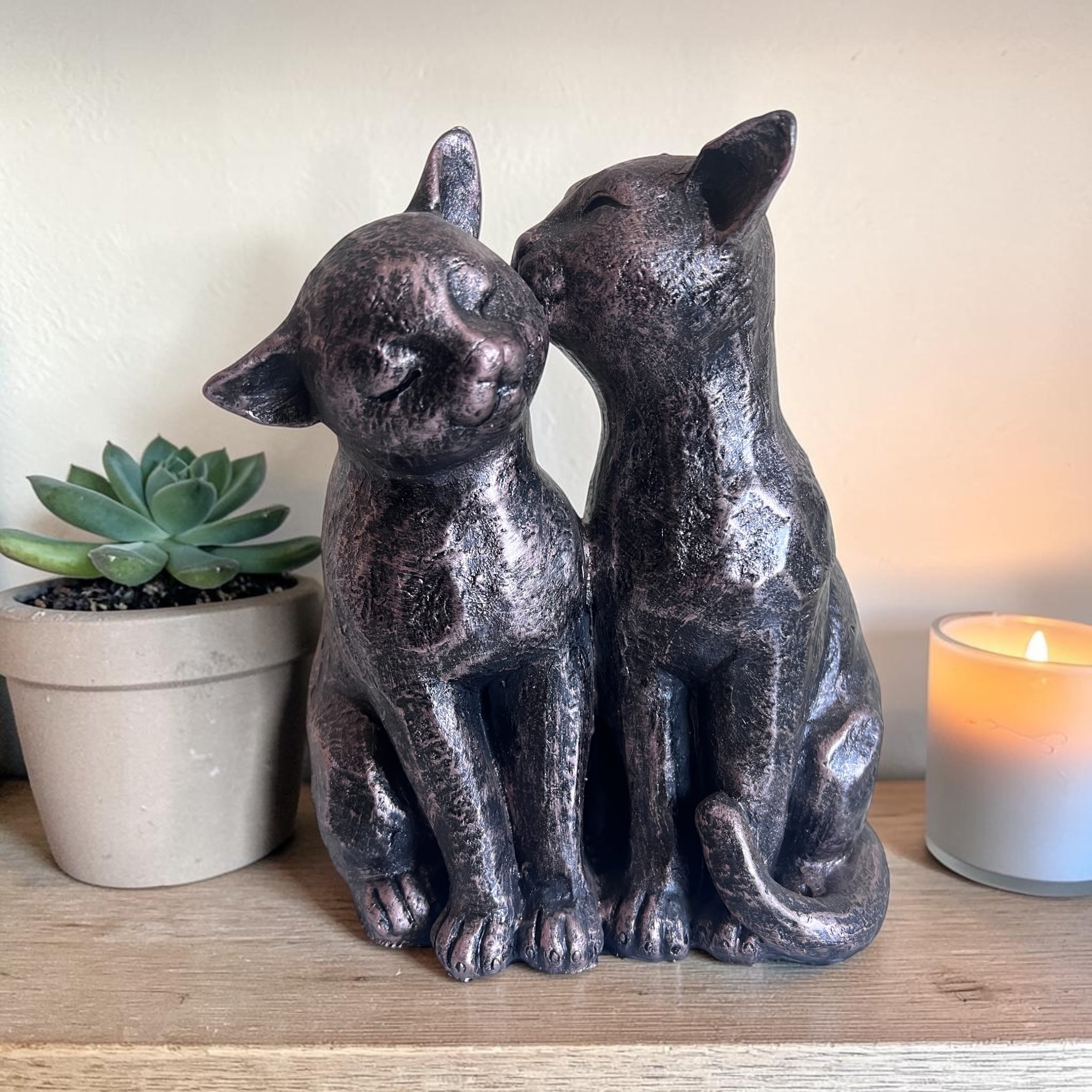 Two Cats Preening