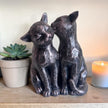 Two Cats Preening