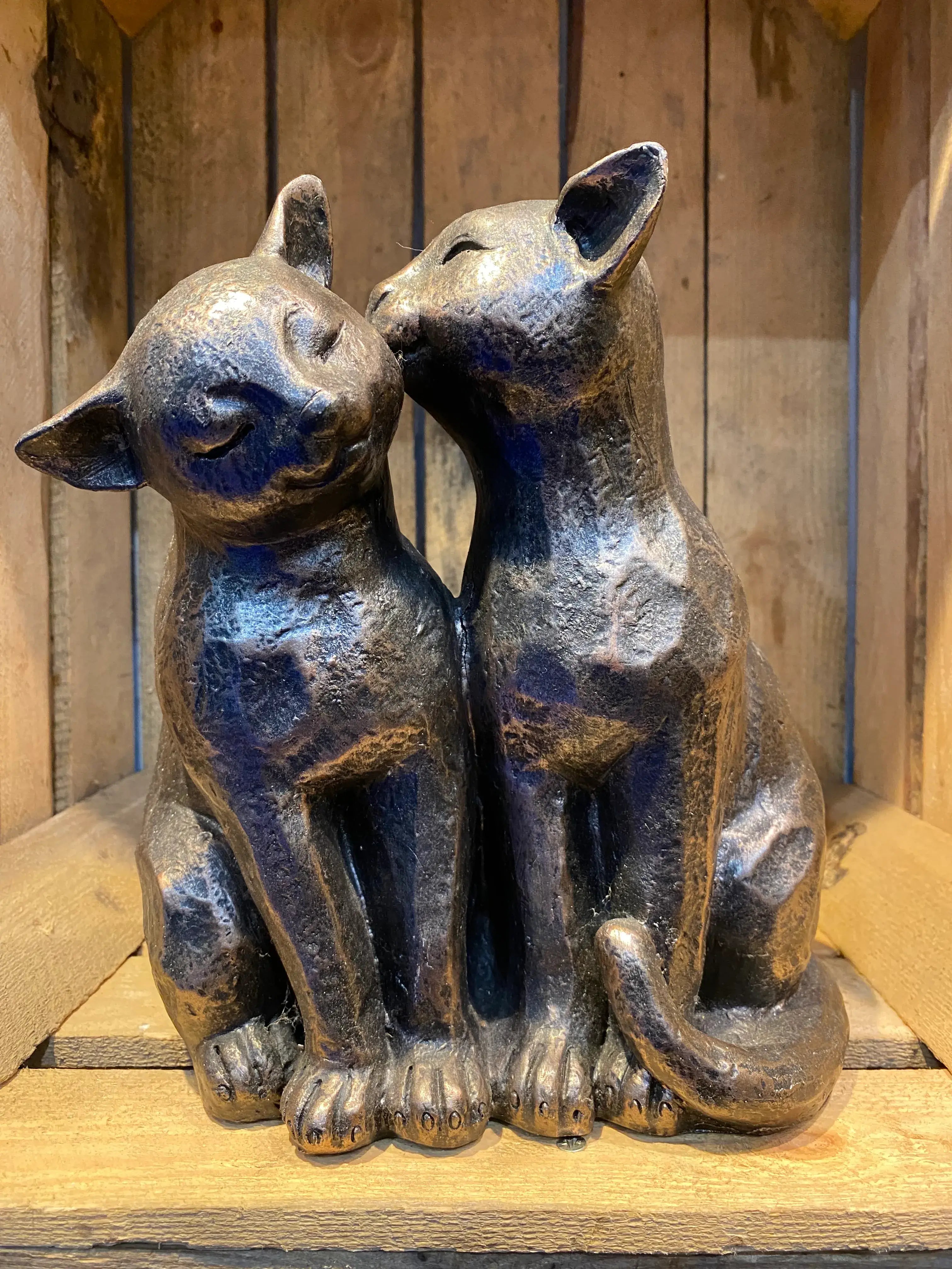 Two Cats Preening