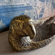 Antique Gold Parrot Dish