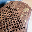 Octagonal Wooden Box-Elephant Inlay