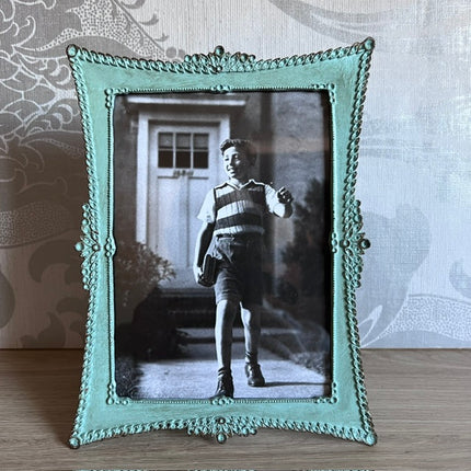 Vintage Metal Photo Frame Verdigris
