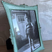 Vintage Metal Photo Frame Verdigris