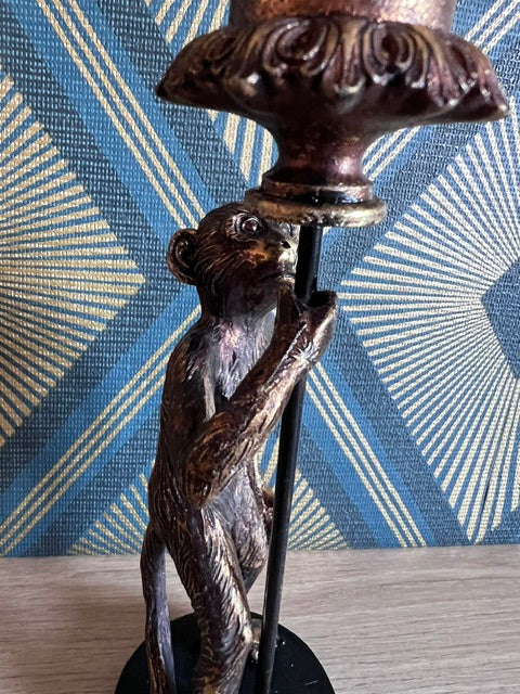 Monkey & Lantern Candle Holder