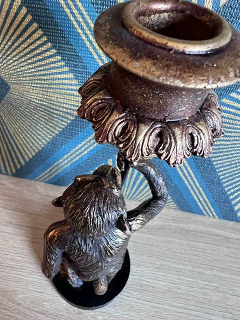 Monkey & Lantern Candle Holder