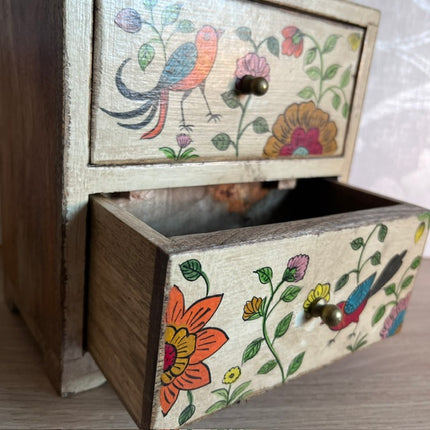 Mini Wooden Chest of Drawers.