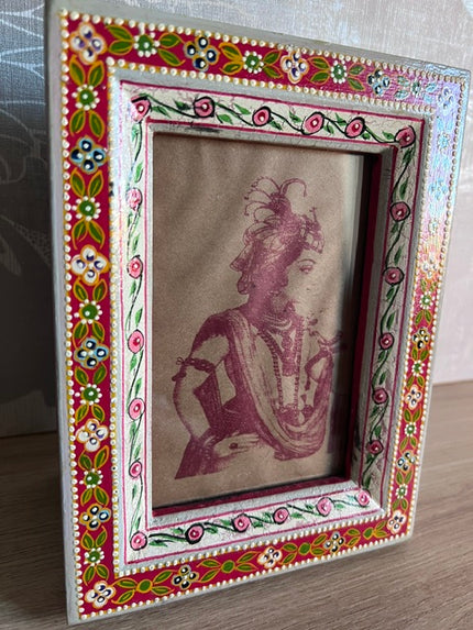 Floral Hand Painted Photo Frame
